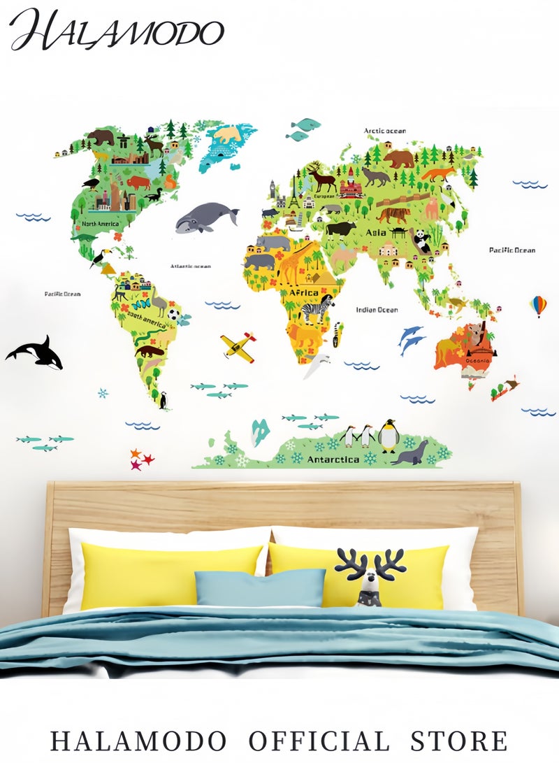 Halamodo PVC Wall Sticker Green/Yellow/Grey 60x90cm - Image 2