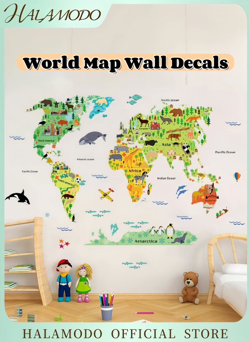 Halamodo PVC Wall Sticker Green/Yellow/Grey 60x90cm - Image 1