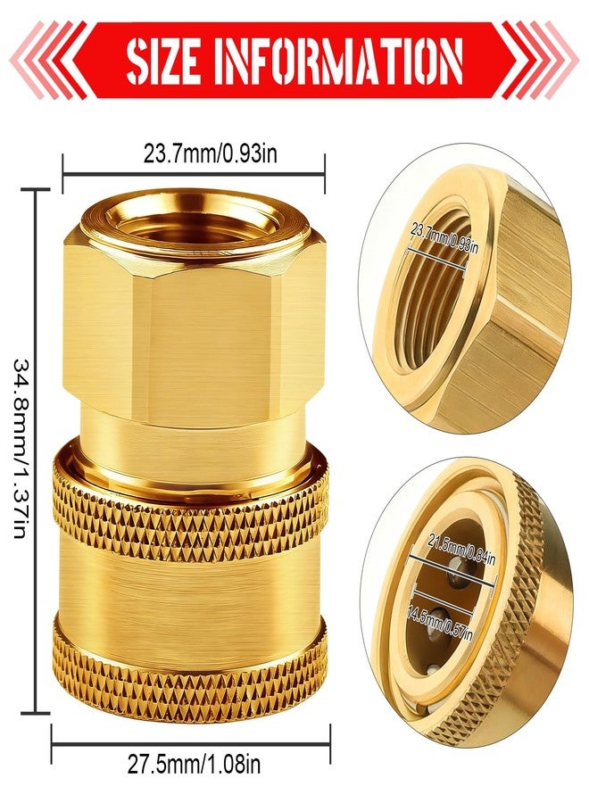 وصلات غسالة الضغط CLIO GEUNTECH، قطعتان، وصلة سريعة 3/8 بوصة إلى مقبس NPT أنثى (3/8 بوصة NPT) - Image 2