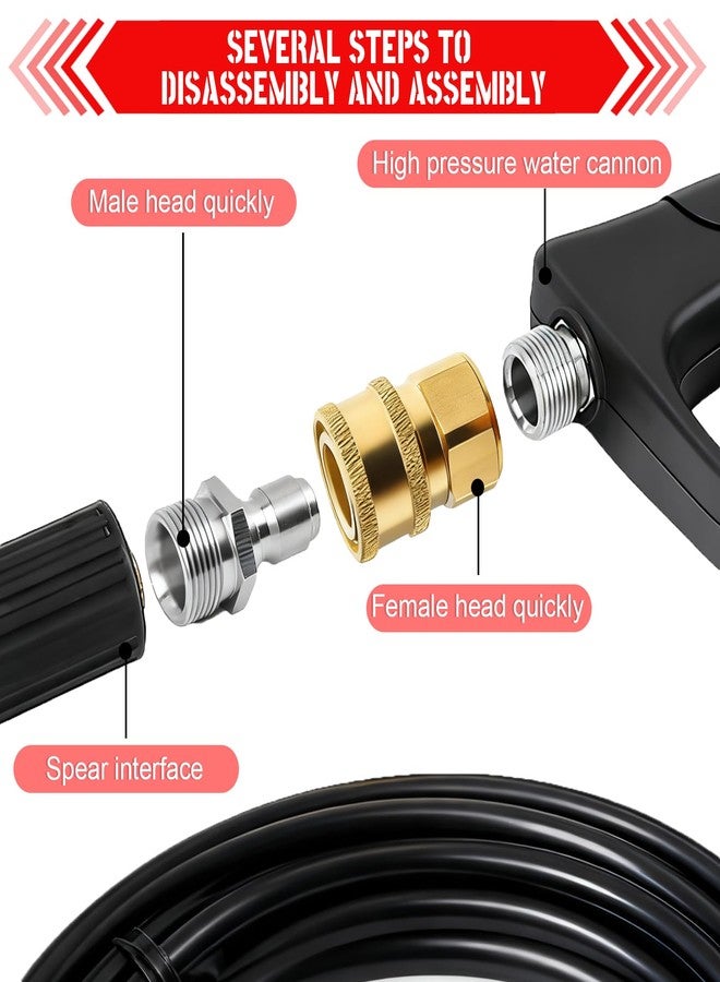 وصلات غسالة الضغط CLIO GEUNTECH، قطعتان، وصلة سريعة 3/8 بوصة إلى مقبس NPT أنثى (3/8 بوصة NPT) - Image 4