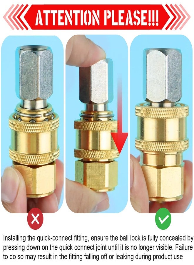 وصلات غسالة الضغط CLIO GEUNTECH، قطعتان، وصلة سريعة 3/8 بوصة إلى مقبس NPT أنثى (3/8 بوصة NPT) - Image 5