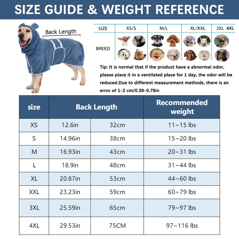 1pc Red Rabbit Ear Embroidered Pet Bathrobe Quick Dry Super Absorbent For Small Medium Large Dogs Adjustable Closure Home Use - Image 3