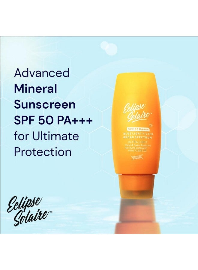 Yuderma واقي شمس يوديرما إكليبس سولير النشط المطفئ SPF 50 PA+++ | بدون أثر أبيض | حماية من UVA/B والضوء الأزرق | غير دهني | لجميع أنواع البشرة 60 مل - Image 4