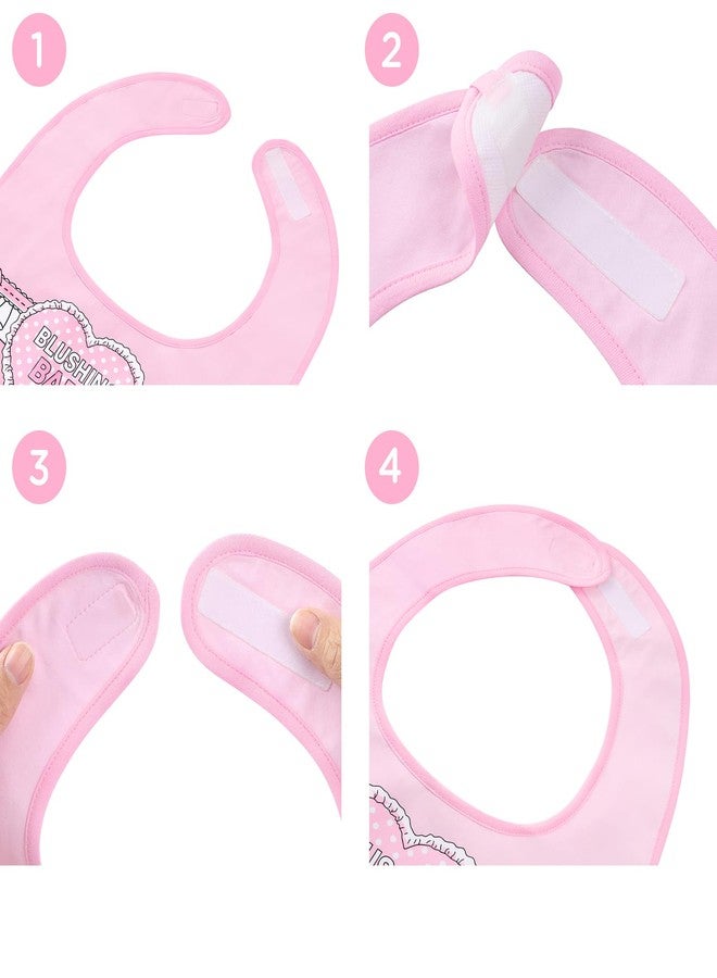 Littleforbig Cotton Waterproof Babydoll Printed Adult Bib with Adjustable Hook-and-Loop Fastener Closure - Blushing Baby Adult Bib - Image 3