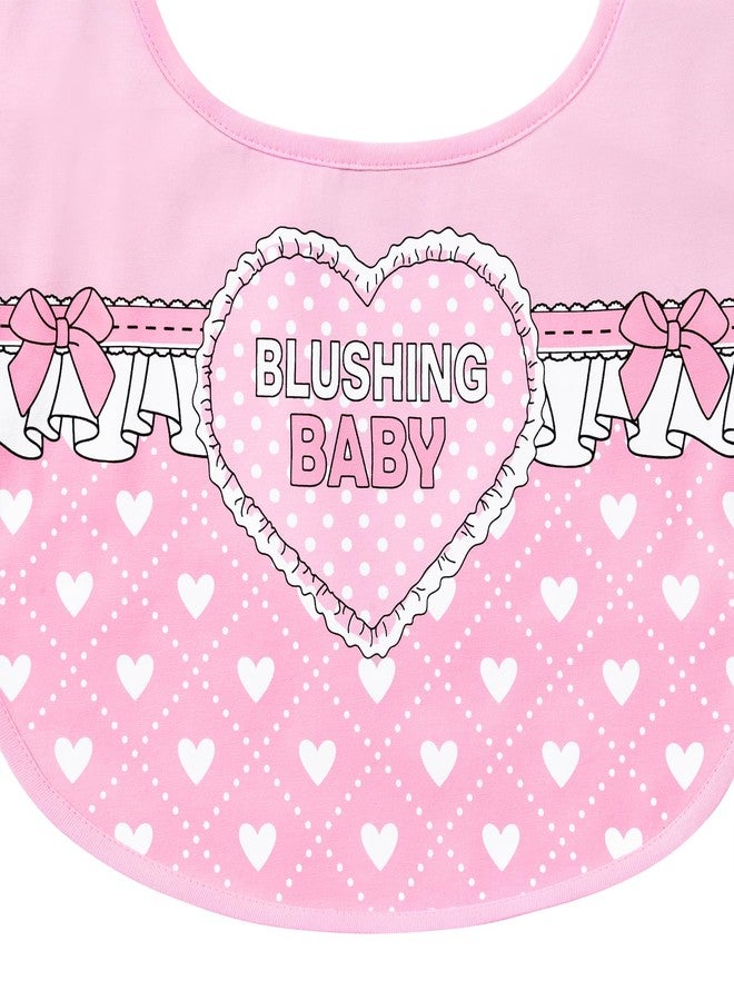 Littleforbig Cotton Waterproof Babydoll Printed Adult Bib with Adjustable Hook-and-Loop Fastener Closure - Blushing Baby Adult Bib - Image 4