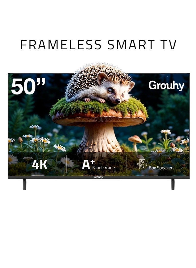 جروهي سمارت 50 بوصة 4K أندرويد LED بدون إطار - - Image 1