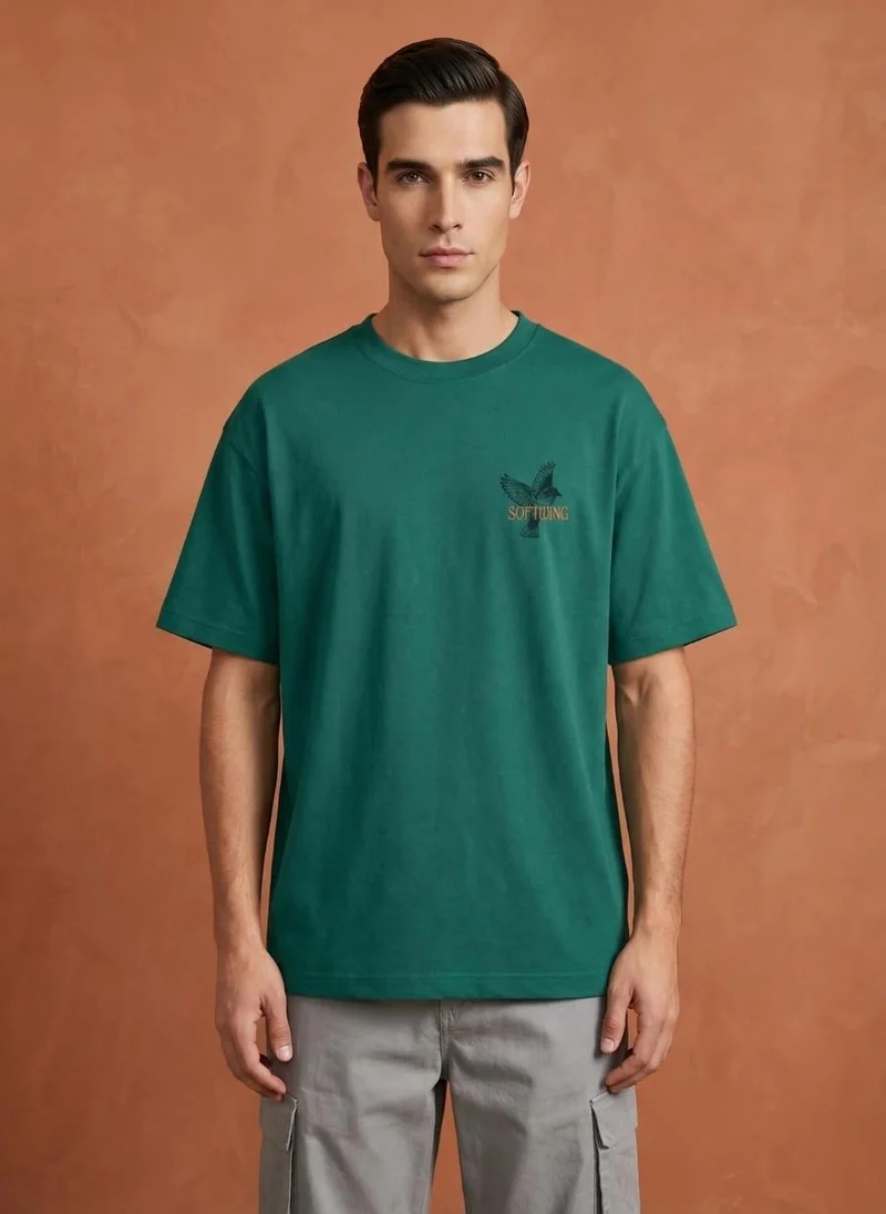 Men Oversized Graphic Printed T-shirt
