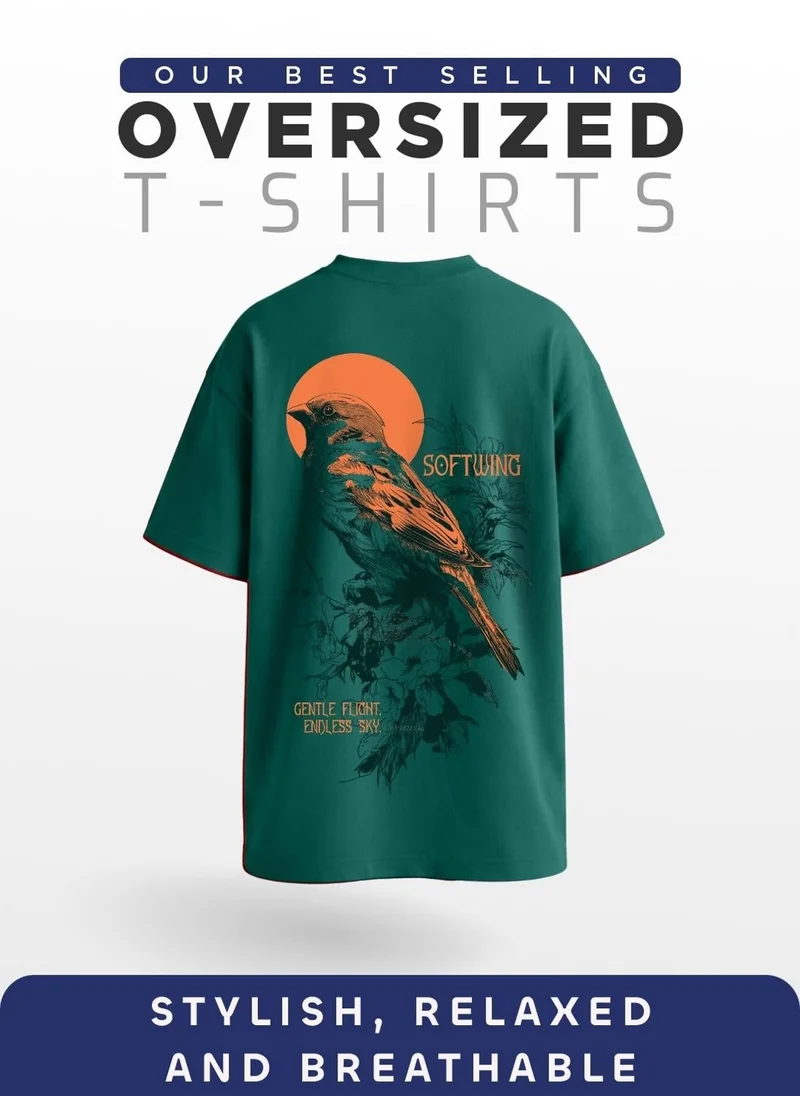 NOBERO Rainforest Men Oversized Graphic Printed T-shirt for Men | Best Price UAE