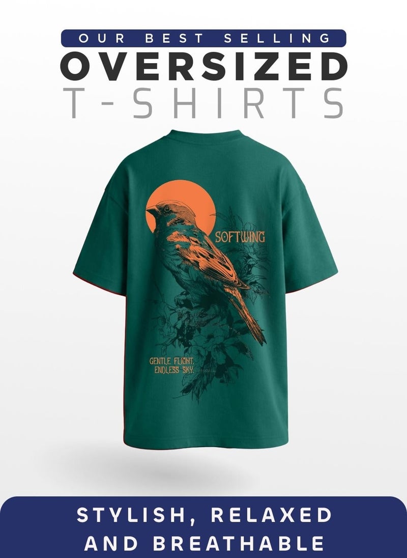 NOBERO Men Oversized Graphic Printed T-shirt - Image 3