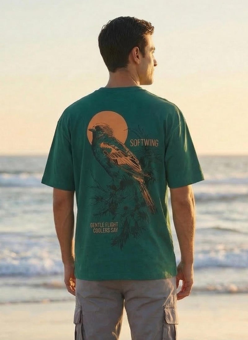 NOBERO Men Oversized Graphic Printed T-shirt - Image 5