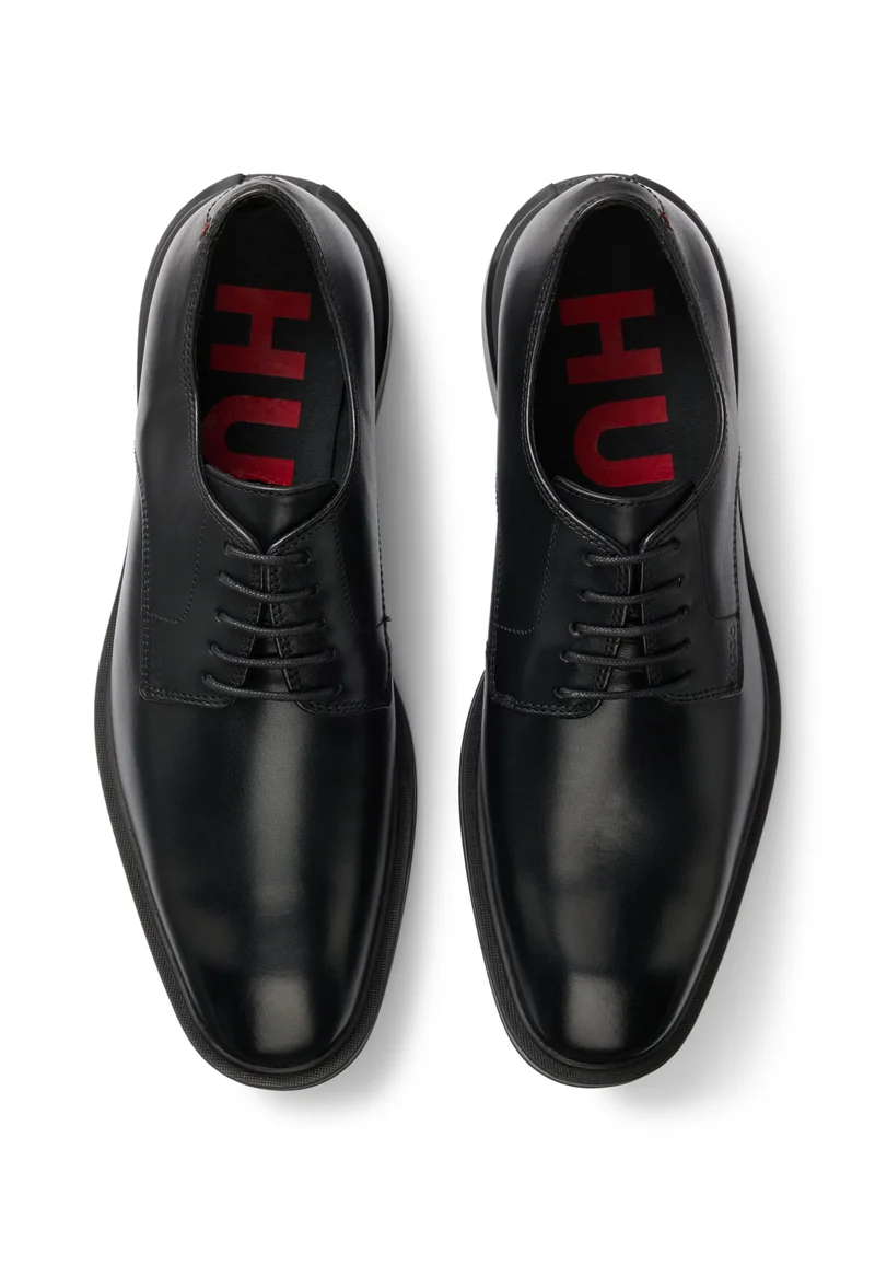HUGO Leather Derby shoes with embossed logo