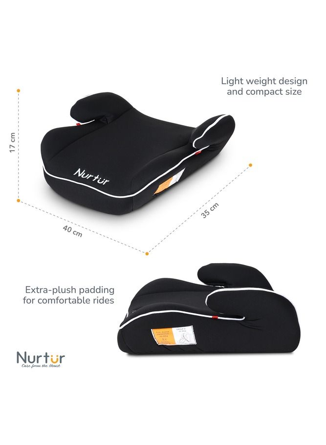 Nurtur Nova Kids Booster Seat Arm Rest Easy to Install Universally Fit  Wide Cushioned Base Suitable from 4 years to 12 years Official Product - Image 4