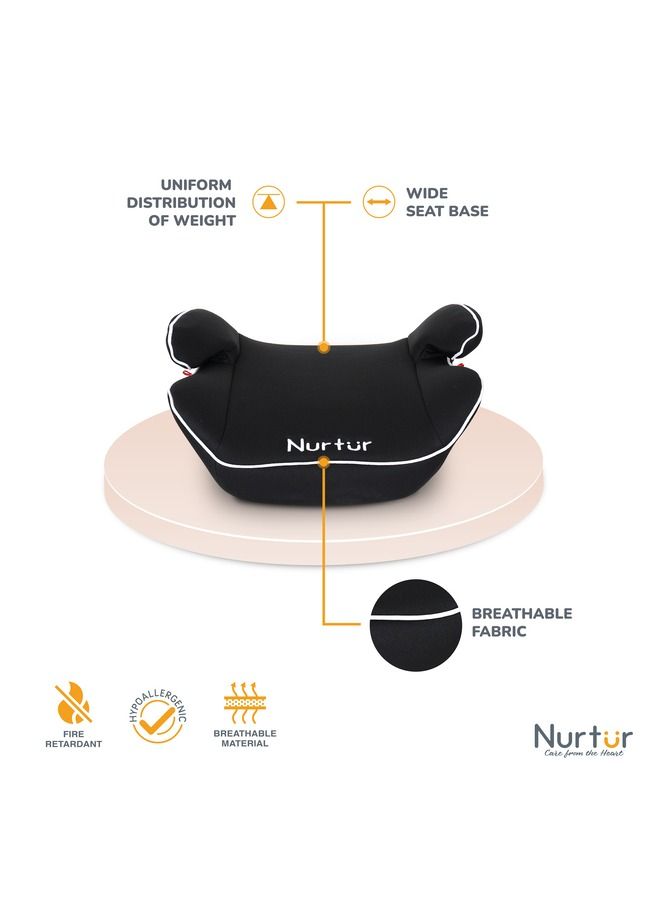Nurtur Nova Kids Booster Seat Arm Rest Easy to Install Universally Fit  Wide Cushioned Base Suitable from 4 years to 12 years Official Product - Image 3