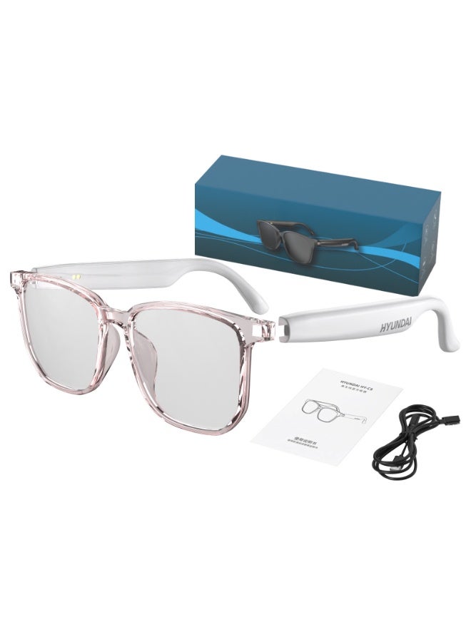هيونداي Smart Glasses with AI, Polarized Sunglasses with Bluetooth Speaker, Athletic, Outdoor, Sports UV Protection and Voice Control, Smart AI translation Glasses and Headphones, Translation in 144 languag - Image 1