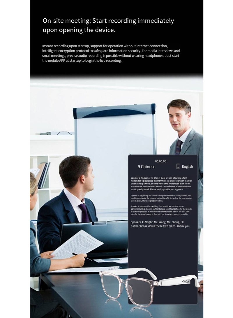 هيونداي Smart Glasses with AI, Polarized Sunglasses with Bluetooth Speaker, Athletic, Outdoor, Sports UV Protection and Voice Control, Smart AI translation Glasses and Headphones, Translation in 144 languag - Image 3