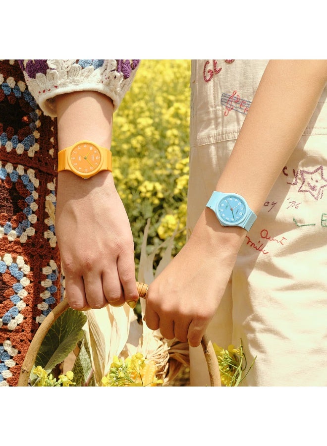 Casio MQ-24B-9BDF Unisex Analog Watch – Orange Dial, Orange Resin Band - Image 5