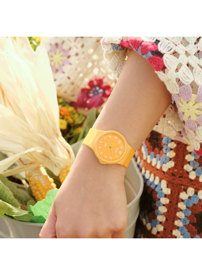 Casio MQ-24B-9BDF Unisex Analog Watch – Orange Dial, Orange Resin Band - Image 3