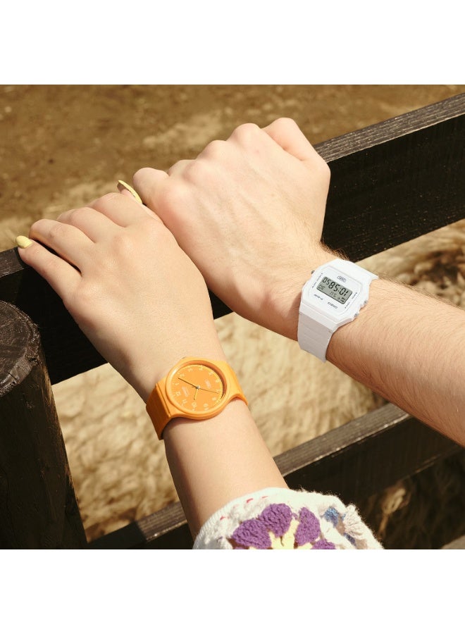 Casio MQ-24B-9BDF Unisex Analog Watch – Orange Dial, Orange Resin Band - Image 4