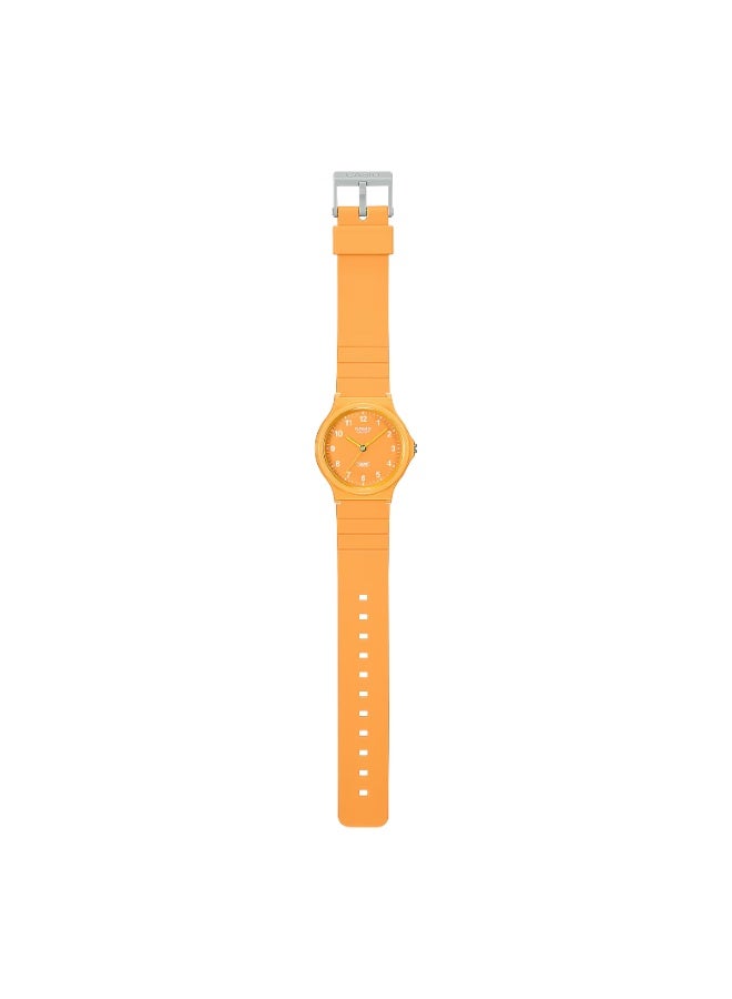 Casio MQ-24B-9BDF Unisex Analog Watch – Orange Dial, Orange Resin Band - Image 2