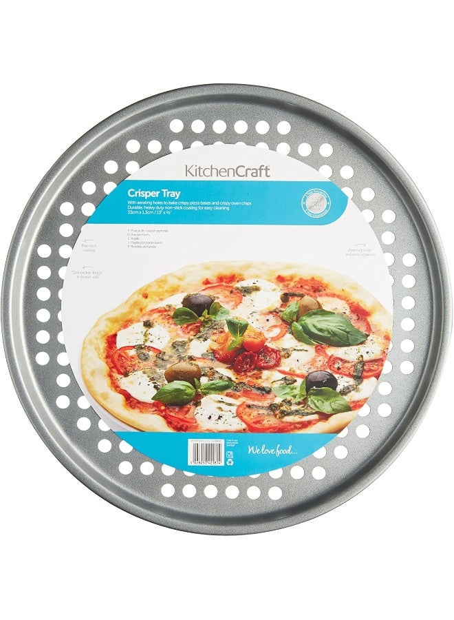 KitchenCraft Non-Stick Crisper Tray With Aerating Holes 36Cm, Card Insert - Image 2