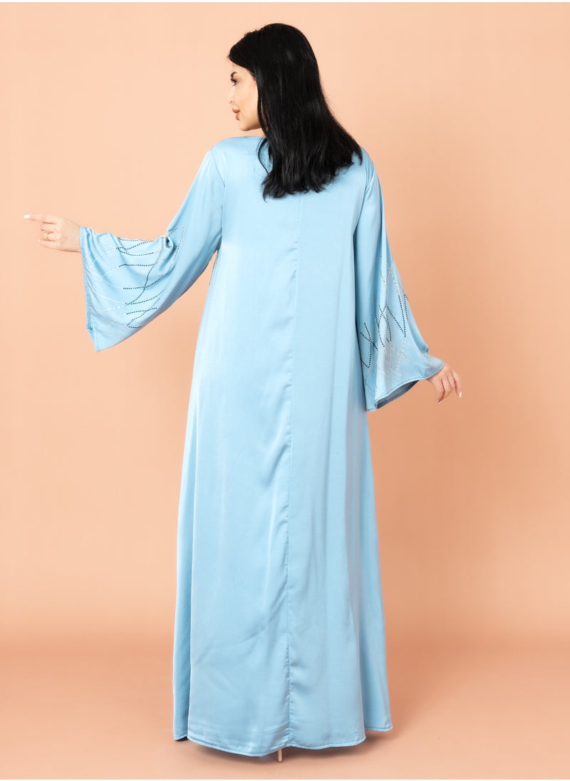 IKKXA Celestial Glow Jalabiya Blue  - Image 4