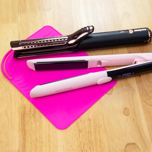 ANGENIL Heat-Resistant Silicone Mat for Hair Irons, 9 x 6.5 inch, Protecting Your Counter Safely - Image 2