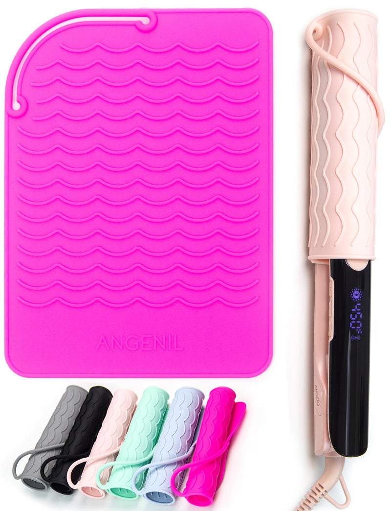 ANGENIL Heat-Resistant Silicone Mat for Hair Irons, 9 x 6.5 inch, Protecting Your Counter Safely - Image 1