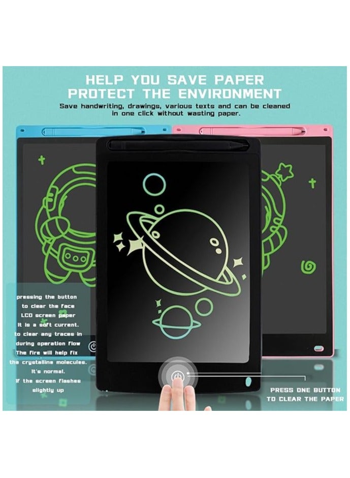 12-Inch Portable LCD Writing Tablet, Pink - Image 4