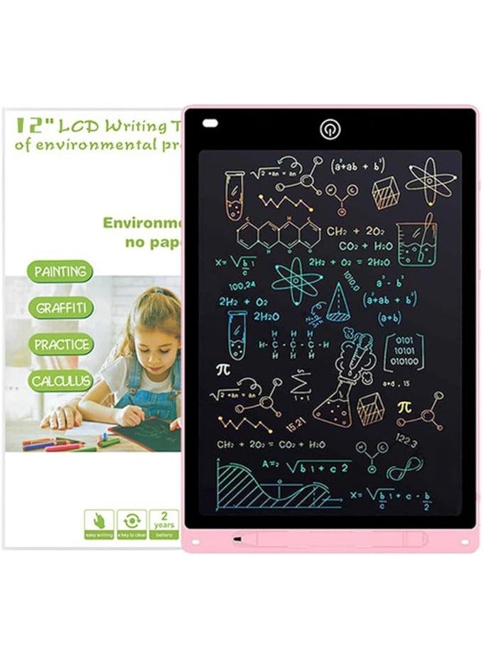 12-Inch Portable LCD Writing Tablet, Pink - Image 2