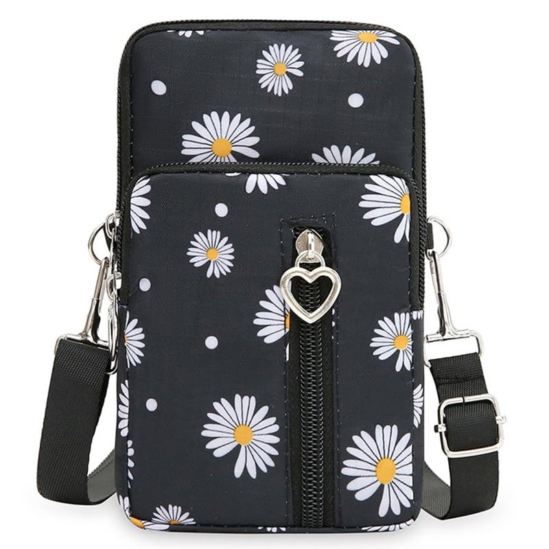 JANKS Small Crossbody Bags for Women Mini Cell Phone Purses with Crossbody Strap Phone Wallet Shoulder Bag Nylon Arm Bag - Image 1