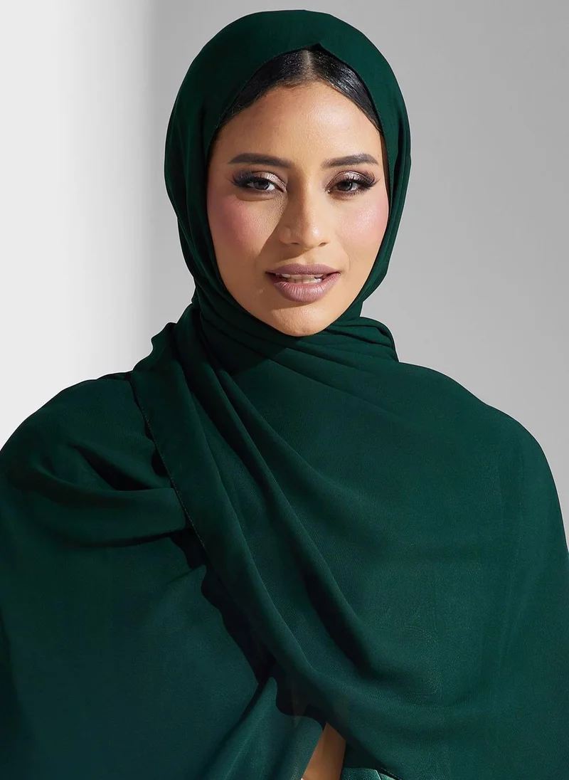 Meem by Mariyah Tiered Knitted Abaya