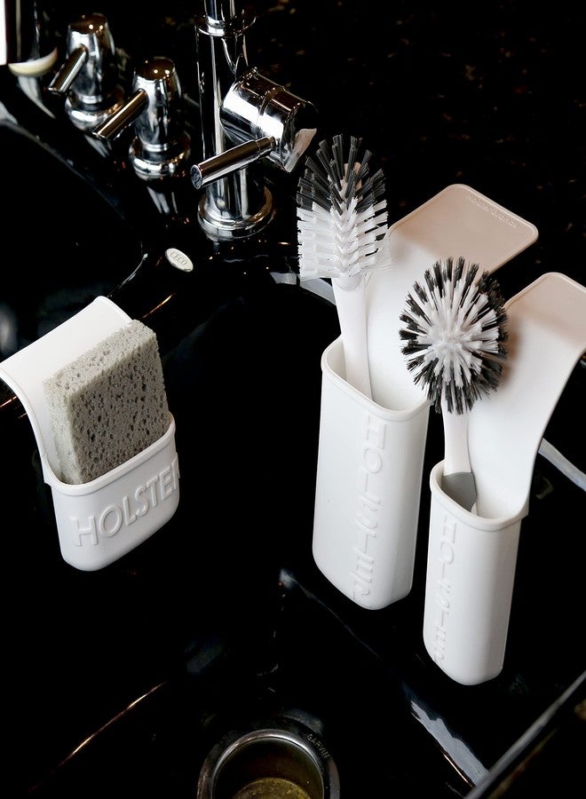 Holster Brands Kitchen Lil' Holster Dish Brush Holder, White - Image 4