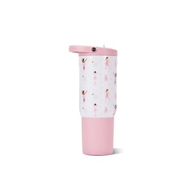 HydroJug Sport 40 oz Insulated Stainless Steel Water Bottle, Pink Sand - Triple Wall, Flip Straw, Leak-Resistant