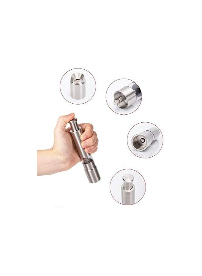 مطحنة صغيرة من الفولاذ المقاوم للصدأ ذات ضغط كبير للفلفل الأسود أو الملح (عبوة واحدة) - Image 3