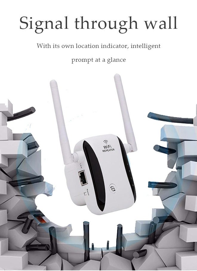 DUNISO WiFi repeater, network extender, signal enhancer, router WiFi range extender, 300Mbps, can further expand network range, suitable for offices and homes  - Image 3