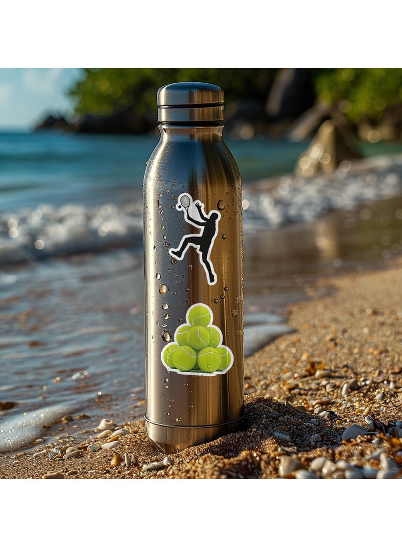 قوس قزح أورينبو 50 قطعة من ملصقات الفينيل المقاومة للماء لزجاجات المياه والخوذات والأمتعة والحوافز التعليمية وهدايا الحفلات للفتيات والأطفال والمراهقين والبالغين - Image 5