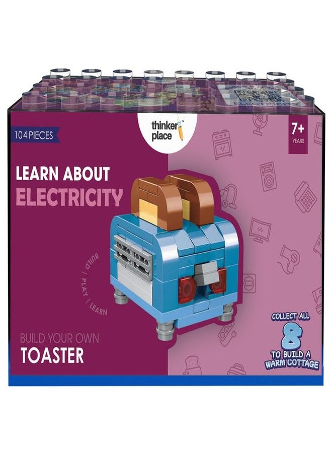 ThinkerPlace STEM Home Appliance Toaster Building Blocks Set (95 Pcs) | DIY Kitchen & Pretend Play Toy for Kids 6+ Years (Boys & Girls) | Educational Role Play Creativity Toy - Image 2