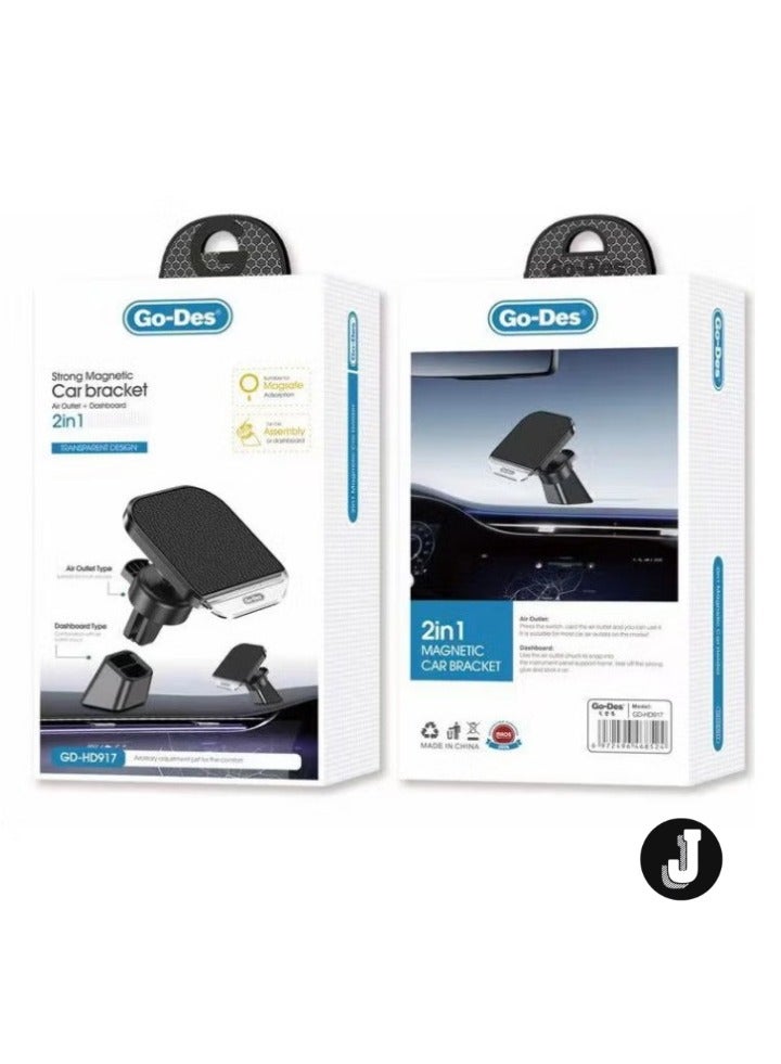 JAJEEK Car Magnetic Phone Holder – Ventilation & Flat Floor Design for Secure and Convenient Use - Image 2