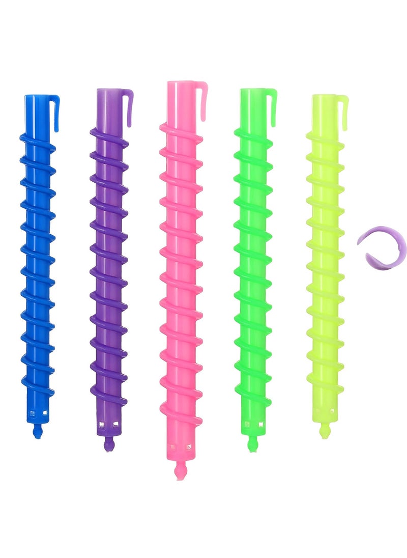 WILLBOND WILLBOND 40 Pieces Hair Perm Rod Spiral Plastic Long Barber Hairdressing Styling Curling Perm Rod Hair Rollers Salon Tools for Women598 x 047 Inch 
