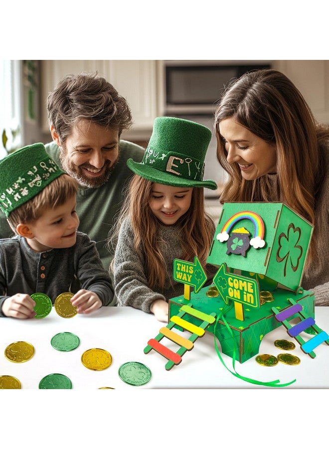 Asekonc St Patrick's Day Leprechaun Trap Kit for DIY St. Patrick's Day Wood Craft Leprechaun Kit to Make A Trap to Catch A Leprechaun, St Patricks Day Decorations Toys Gifts - Image 5