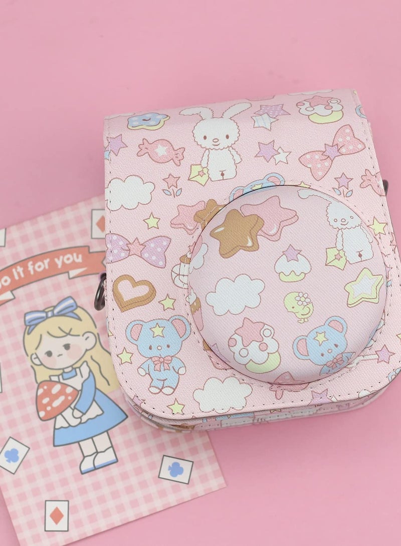 Fujifilm Instax Mini 11/9/8 Camera Case with Accessory Pocket and Adjustable Detachable Shoulder Strap for Instant Film Photography - Image 4