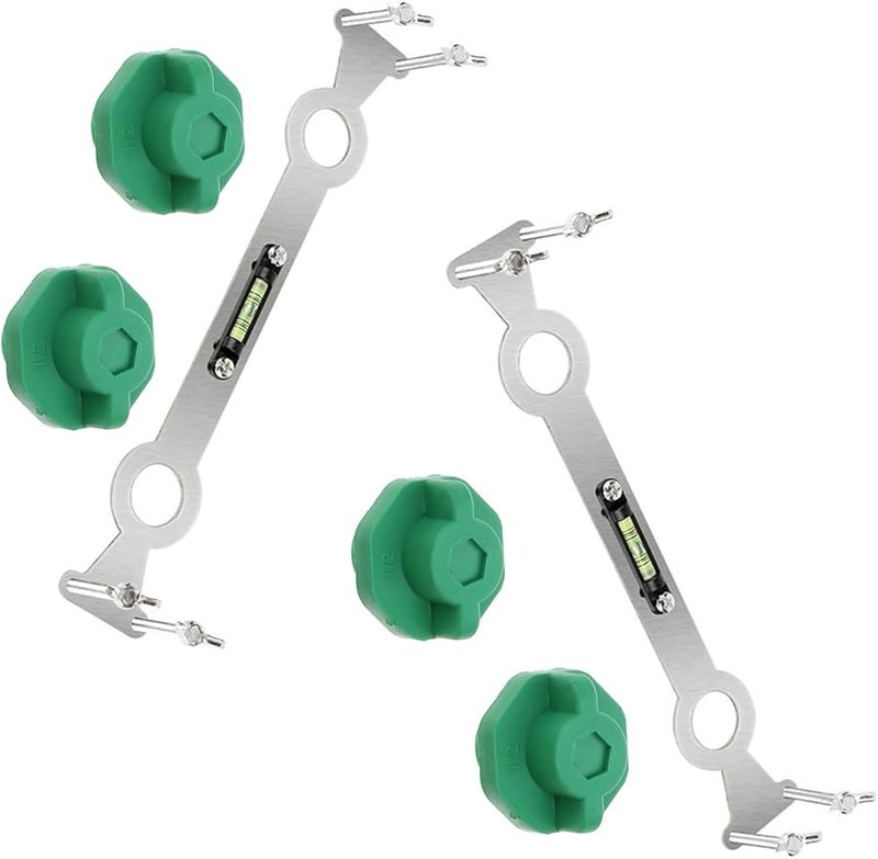 2 مجموعات من أداة ربط أنابيب المياه متعددة الوظائف لفتحات البراغي المستوية لموازنة الحمام والمطبخ - Image 1