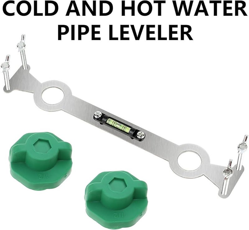 2 مجموعات من أداة ربط أنابيب المياه متعددة الوظائف لفتحات البراغي المستوية لموازنة الحمام والمطبخ - Image 3