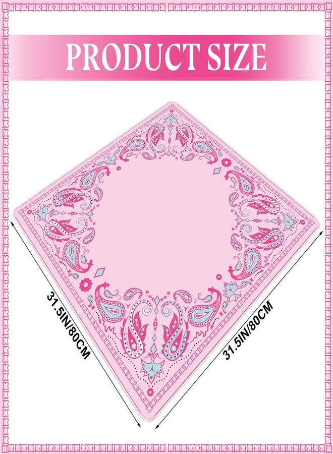 Sonwyoung 31.5 in Paisley Mahjong Mat with Black Carrying Bag Multi Purpose Game Mat Anti-Slip Noise-reducing Rubber Table Cover for Mahjong, Card, Board, Tile Games (Pink) - Image 2