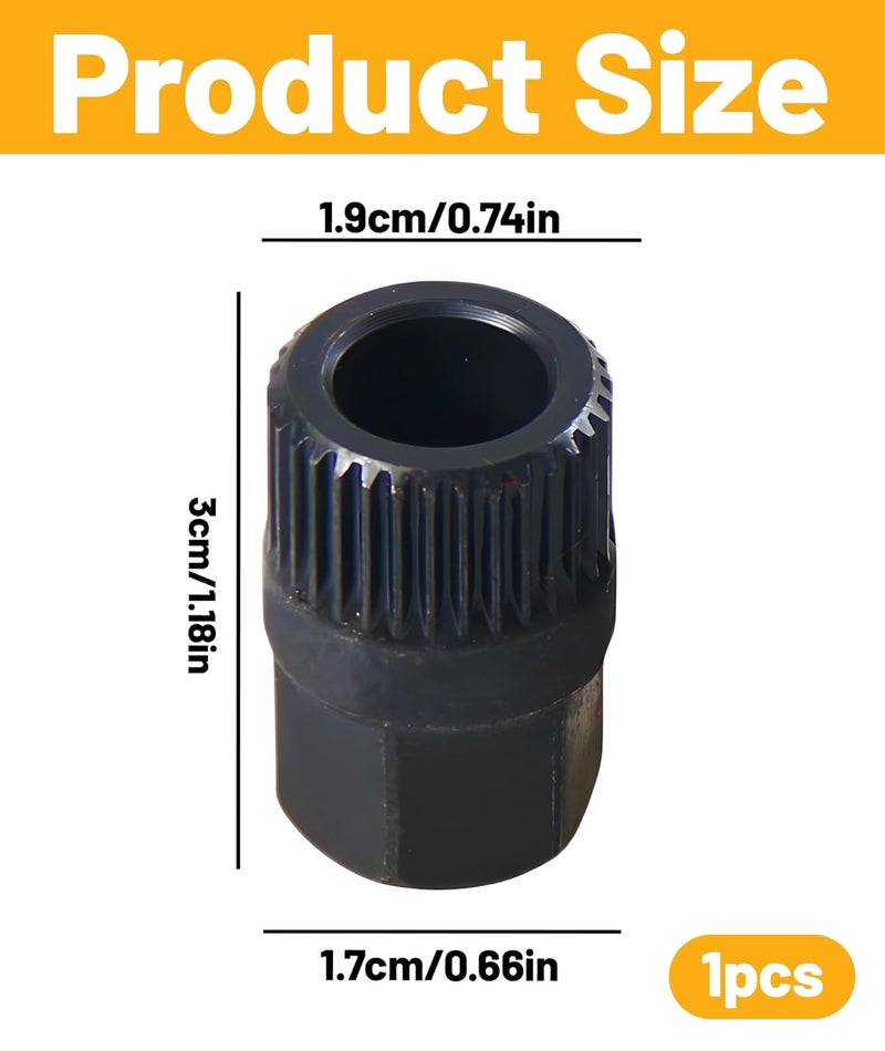 RupeeRise Alternator Pulley Removal Tool Sturdy Steel Socket Significantly Shorten Operation Time, Reduce Physical Consumption, and Quickly Disassemble Old Belts and Install New Ones - Image 2