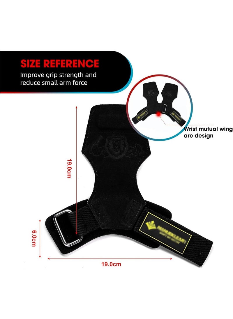 SYOSI Weight Lifting Wrist Straps, Weightlifting Wrist Straps with Cushion Wrist Loop, Leather Weight Lifting Wrist Straps for Weightlifting and Workout, Lifting Grips Hand Straps for Men and Women  - Image 5