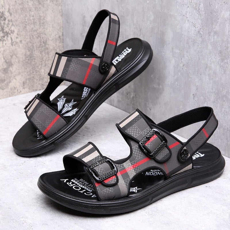 Men'S Sandals Trendy 2024 Summer Outer Wear Casual Beach Shoes Boys Non-Slip Seaside Vacation Slippers For Men - Image 2