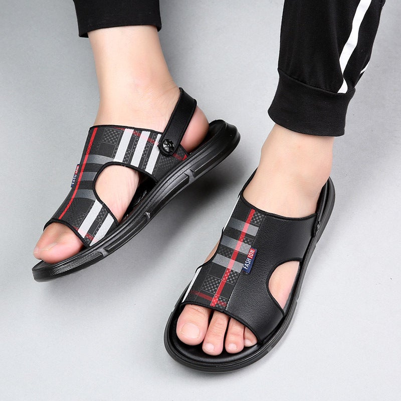 Men'S Sandals Trendy 2024 Summer Outer Wear Casual Beach Shoes Boys Non-Slip Seaside Vacation Slippers For Men - Image 5