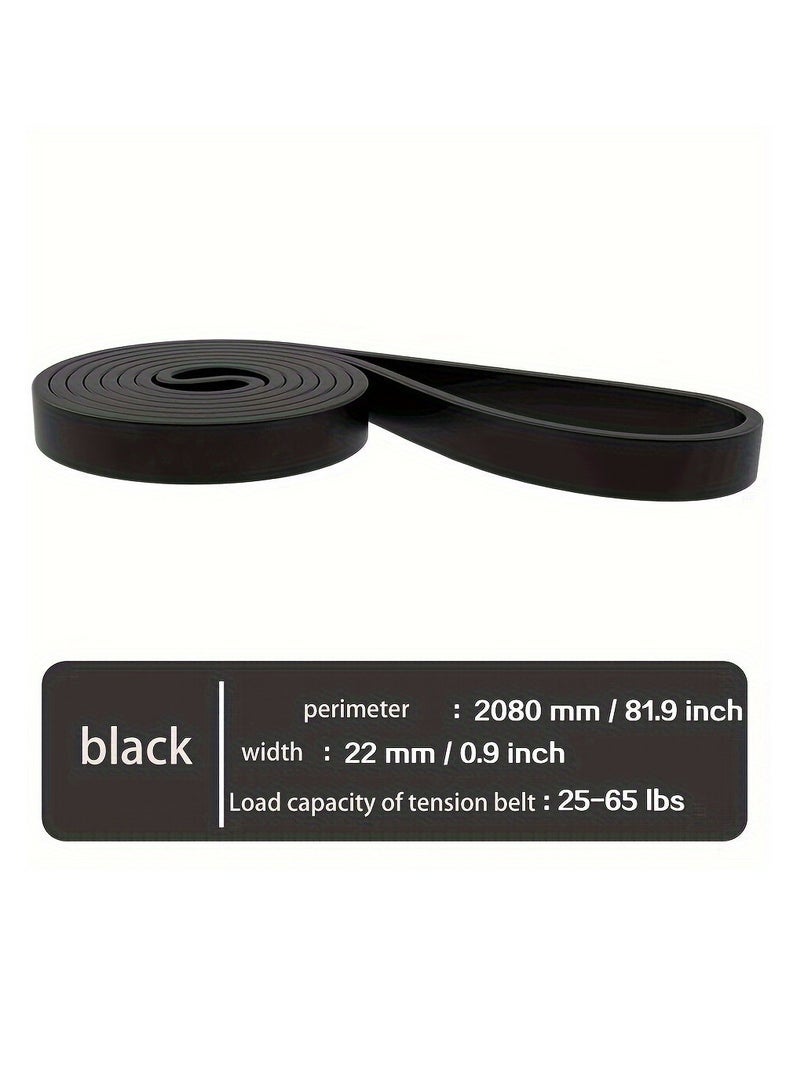 BAEKO 25-65 Lbs Resistance Band Pull up Assist Band Heavy Duty Powerlifting Exercise Stretch Bands for Powerlifting, Muscle Toning, Yoga, Stretch Mobility (Black) - Image 2