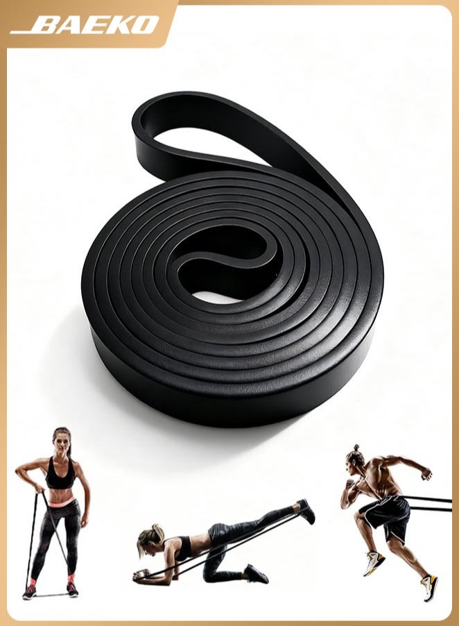 BAEKO 25-65 Lbs Resistance Band Pull up Assist Band Heavy Duty Powerlifting Exercise Stretch Bands for Powerlifting, Muscle Toning, Yoga, Stretch Mobility (Black) - Image 1